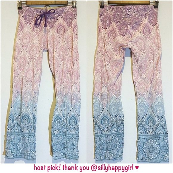 Tahari Other - Tahari Boho Patterned Wide Leg Palazzo Sleep Pants